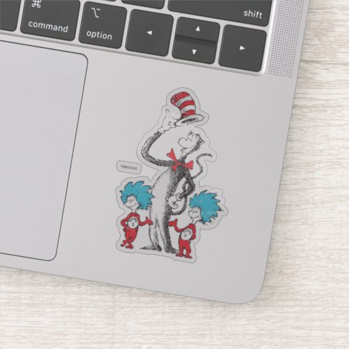 Dr Seuss  Cat in the Hat Thing One  Thing Two Sticker