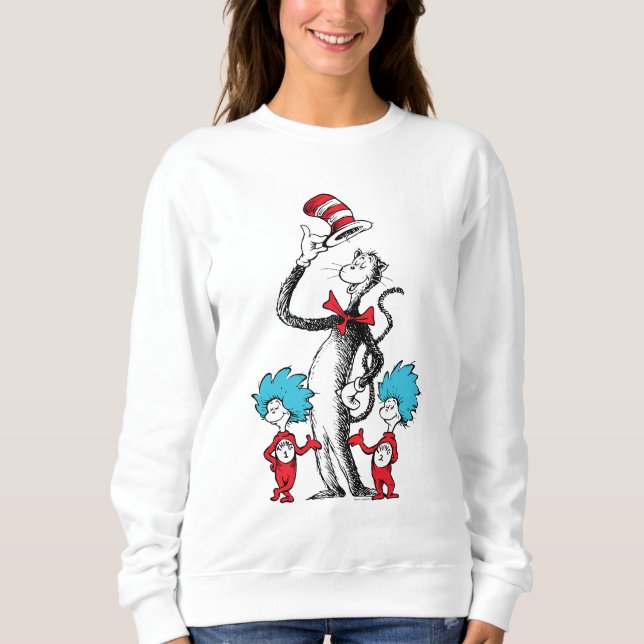Dr. Seuss | Cat in the Hat, Thing One & Thing Two Sweatshirt (Front)