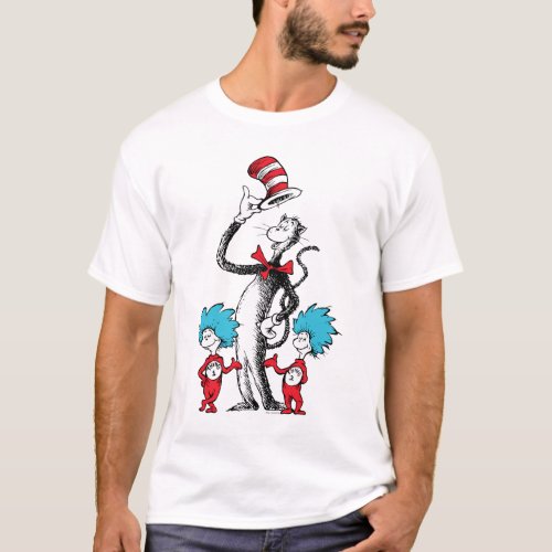 Dr Seuss  Cat in the Hat Thing One  Thing Two T_Shirt