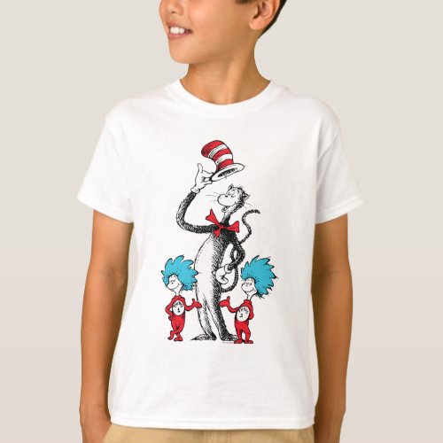 Dr Seuss  Cat in the Hat Thing One  Thing Two T_Shirt