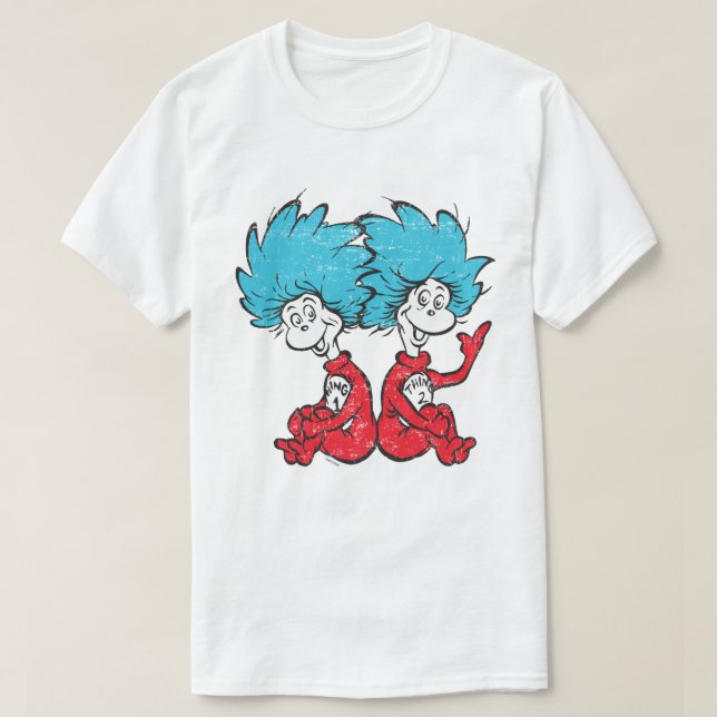 Dr. Seuss | Cat in the Hat - Thing One, Thing Two T-Shirt (Design Front)