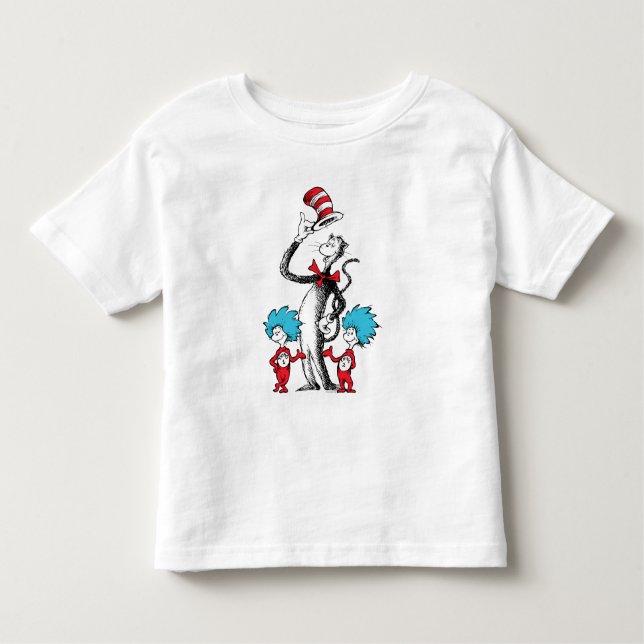 Dr. Seuss | Cat in the Hat, Thing One & Thing Two Toddler T-shirt (Front)