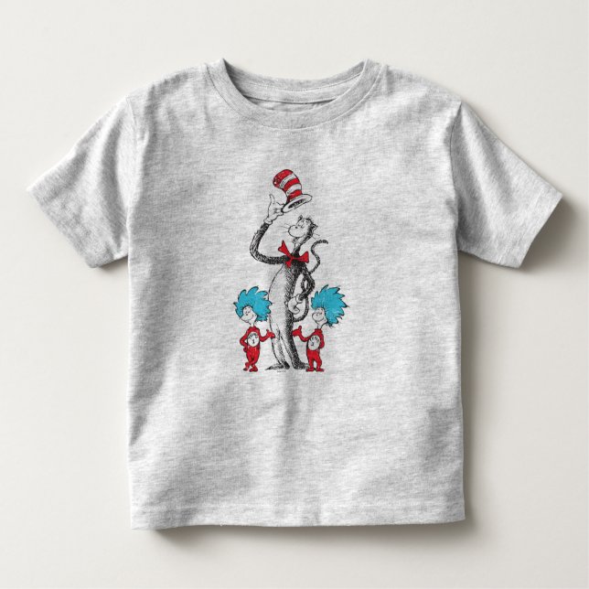 Dr. Seuss | Cat in the Hat, Thing One & Thing Two Toddler T-shirt (Front)