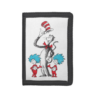 Dr. Seuss Cat in the Hat, Thing One & Thing Two Tri-fold Wallet