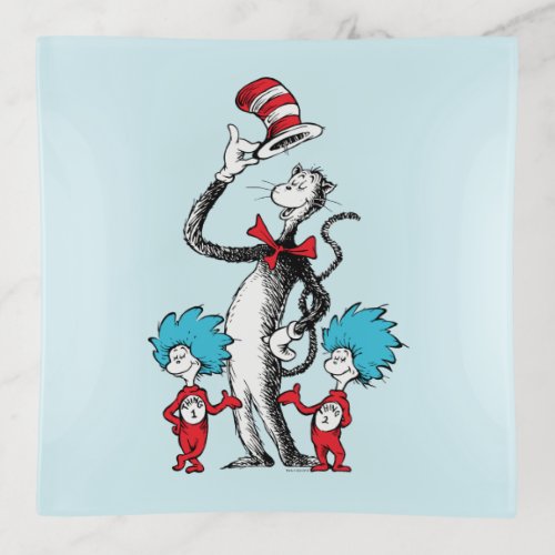 Dr Seuss  Cat in the Hat Thing One  Thing Two Trinket Tray