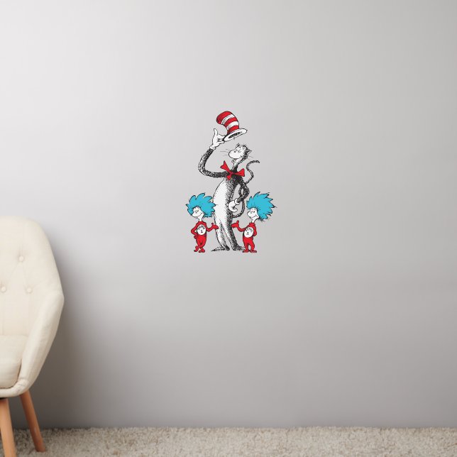 Seuss Cat in the Hat, Thing One Thing Two Wall Decal