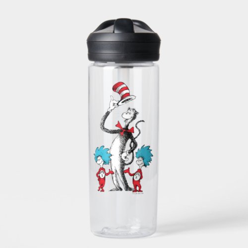 Dr Seuss  Cat in the Hat Thing One  Thing Two Water Bottle