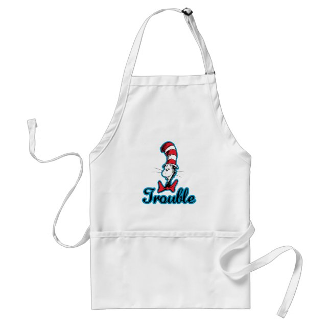 Dr. Seuss | Cat in the Hat Trouble Adult Apron (Front)