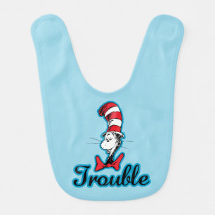 Dr. Seuss Cat in the Hat Trouble Baby Bib