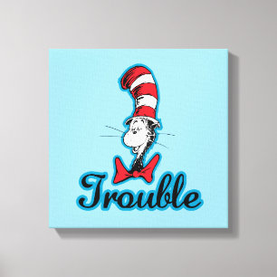 Dr. Seuss Cat in the Hat Trouble Canvas Print