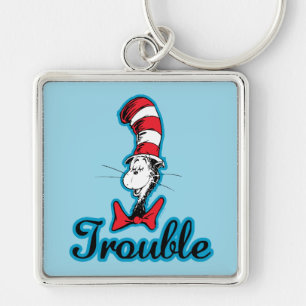 Dr. Seuss Cat in the Hat Trouble Keychain