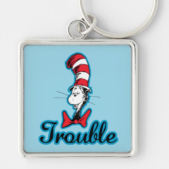 Dr. Seuss | Cat in the Hat Trouble Keychain (Front)