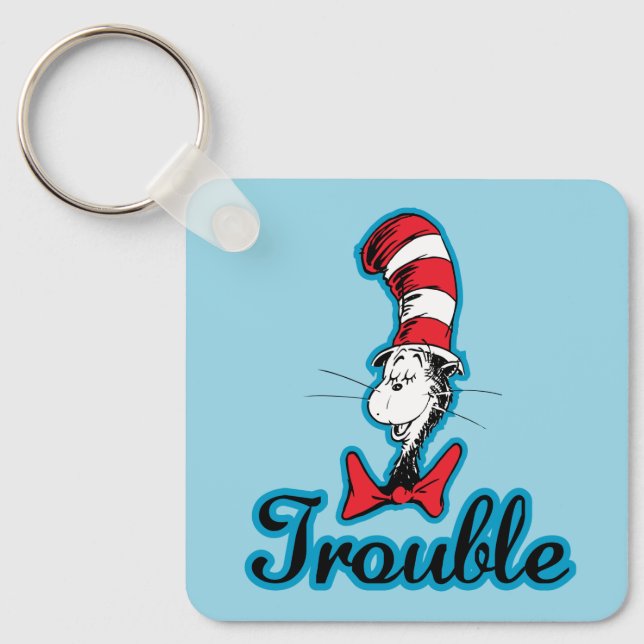 Dr. Seuss | Cat in the Hat Trouble Keychain (Front)
