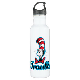 Dr. Seuss Cat in the Hat Trouble Stainless Steel Water Bottle