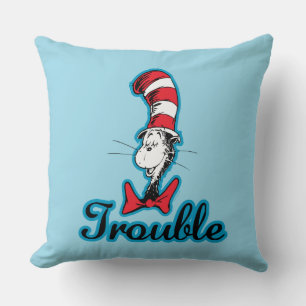 Dr. Seuss Cat in the Hat Trouble Throw Pillow