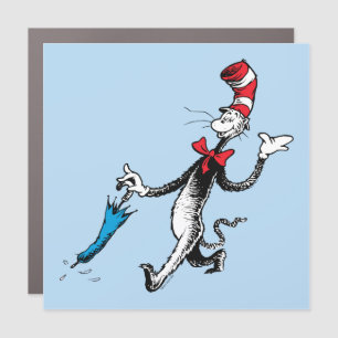 Dr. Seuss Cat in the Hat Umbrella Walk Car Magnet
