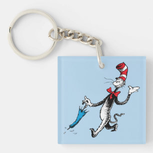 Dr. Seuss Cat in the Hat Umbrella Walk Keychain
