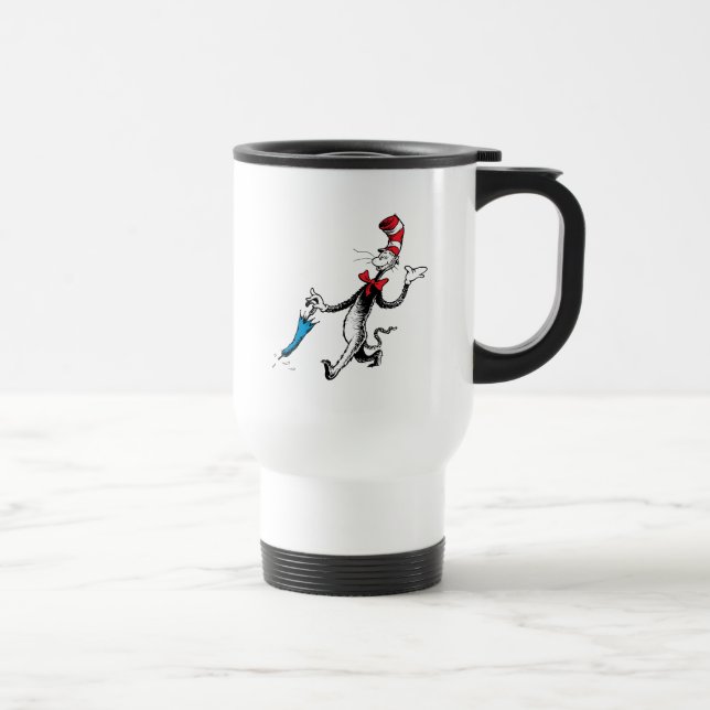 Dr. Seuss | Cat in the Hat Umbrella Walk Travel Mug (Right)