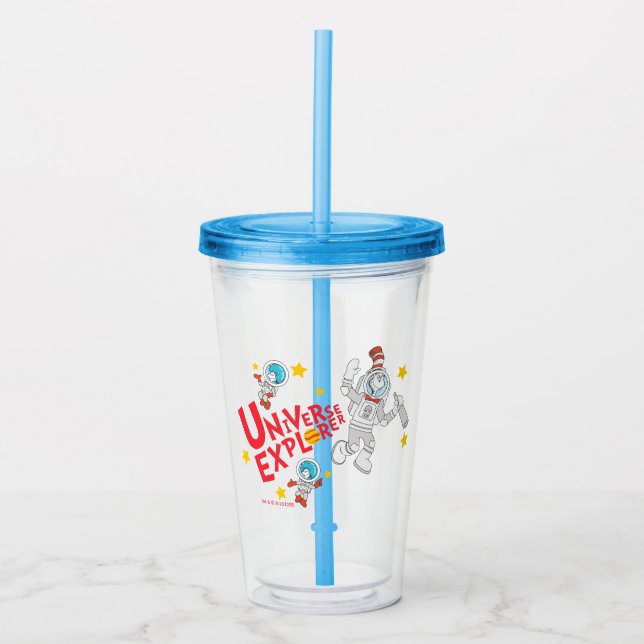 Dr. Seuss | Cat in the Hat Universe Explorer Acrylic Tumbler (Front)