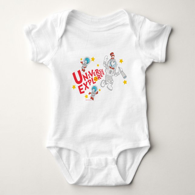 Dr. Seuss | Cat in the Hat Universe Explorer Baby Bodysuit (Front)