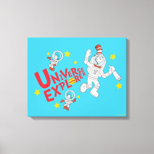 Dr Seuss  Cat in the Hat Universe Explorer Canvas Print