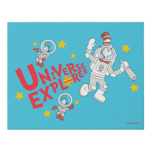 Dr. Seuss Cat in the Hat Universe Explorer Faux Canvas Print
