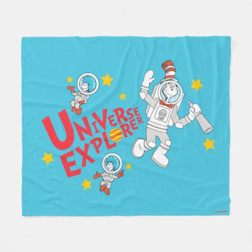 Dr Seuss  Cat in the Hat Universe Explorer Fleece Blanket