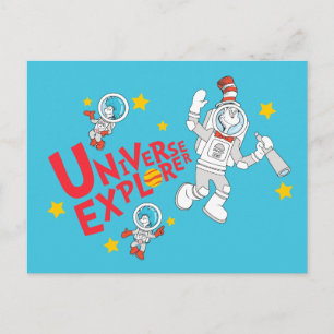 Dr. Seuss Cat in the Hat Universe Explorer Postcard