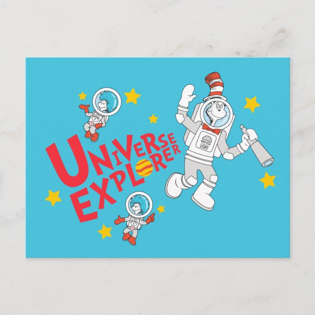 Dr. Seuss | Cat in the Hat Universe Explorer Postcard (Front)