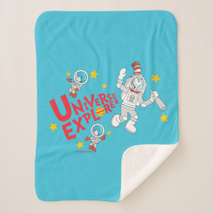 Dr. Seuss   Cat in the Hat Universe Explorer Sherpa Blanket