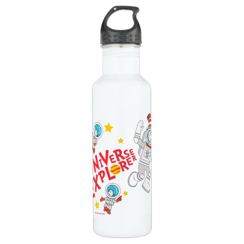 Dr Seuss  Cat in the Hat Universe Explorer Stainless Steel Water Bottle
