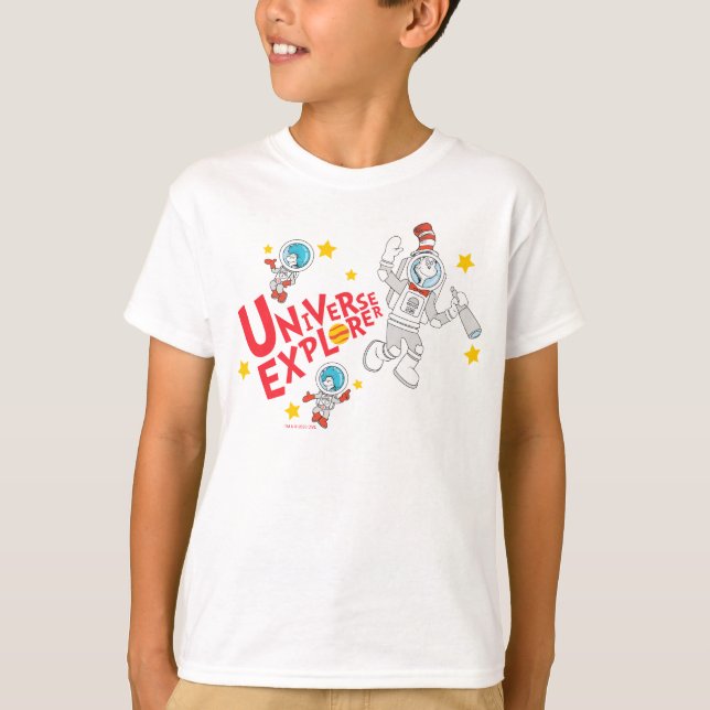 Dr. Seuss | Cat in the Hat Universe Explorer T-Shirt (Front)