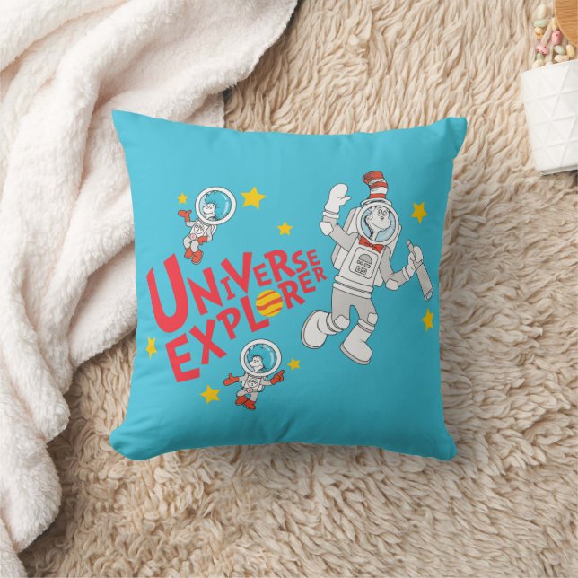 Dr. Seuss | Cat in the Hat Universe Explorer Throw Pillow (Blanket)