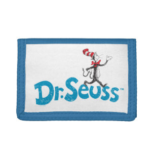 Dr. Seuss   Cat in the Hat Vintage Logo Trifold Wallet
