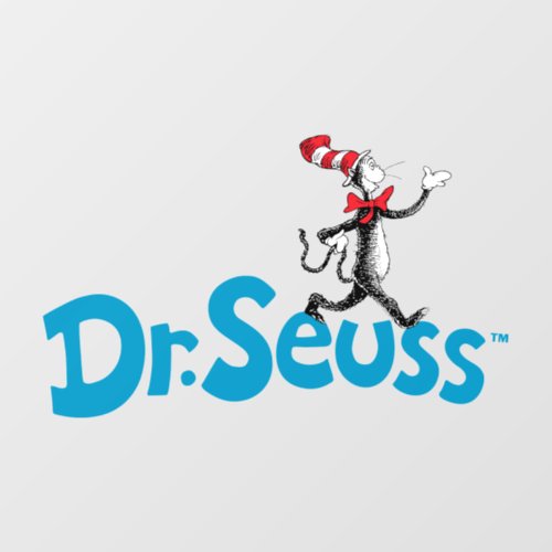 Dr Seuss  Cat in the Hat Vintage Logo Wall Decal