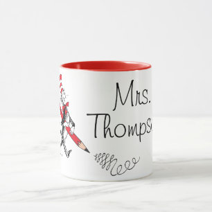Dr. Seuss Cat in the Hat Written Name Mug