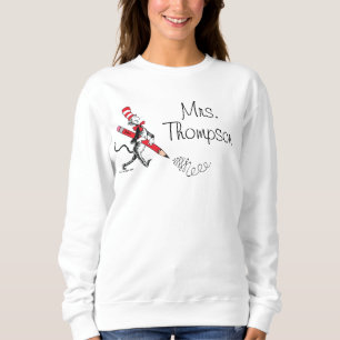 Dr. Seuss Cat in the Hat Written Name Sweatshirt