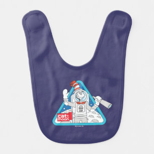 Dr. Seuss Cat in the Moon Outer Space Graphic Baby Bib