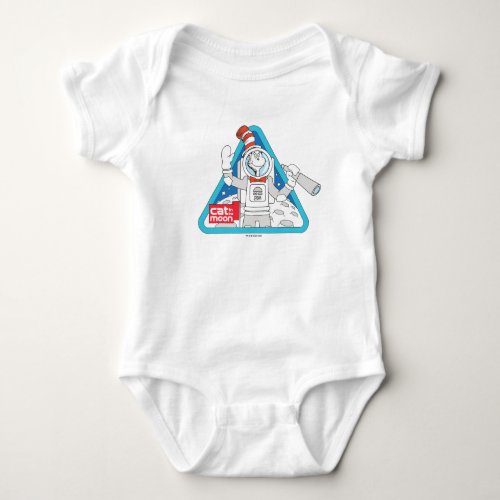 Dr Seuss  Cat in the Moon Outer Space Graphic Baby Bodysuit