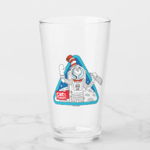 Dr. Seuss Cat in the Moon Outer Space Graphic Glass