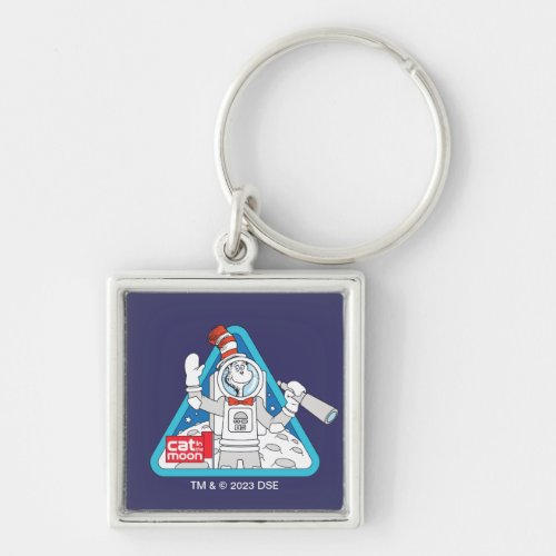 Dr Seuss  Cat in the Moon Outer Space Graphic Keychain