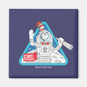 Dr. Seuss Cat in the Moon Outer Space Graphic Magnet