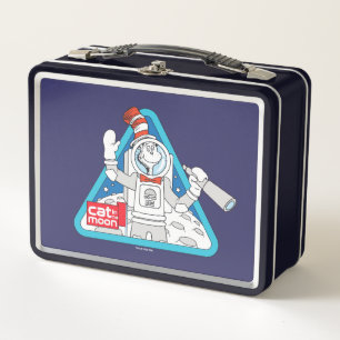 Dr. Seuss Cat in the Moon Outer Space Graphic Metal Lunch Box