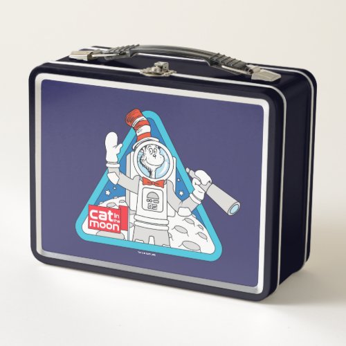 Dr Seuss  Cat in the Moon Outer Space Graphic Metal Lunch Box