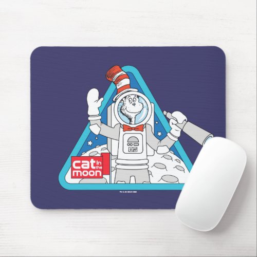 Dr Seuss  Cat in the Moon Outer Space Graphic Mouse Pad