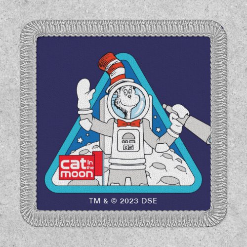 Dr Seuss  Cat in the Moon Outer Space Graphic Patch