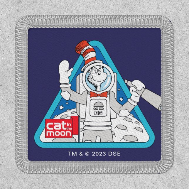Dr. Seuss | Cat in the Moon Outer Space Graphic Patch (Front)