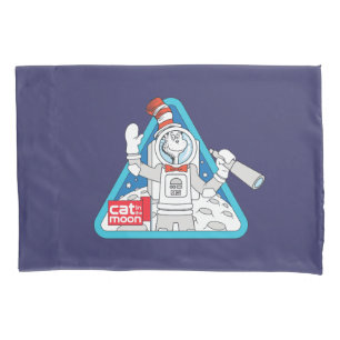 Dr. Seuss Cat in the Moon Outer Space Graphic Pillow Case