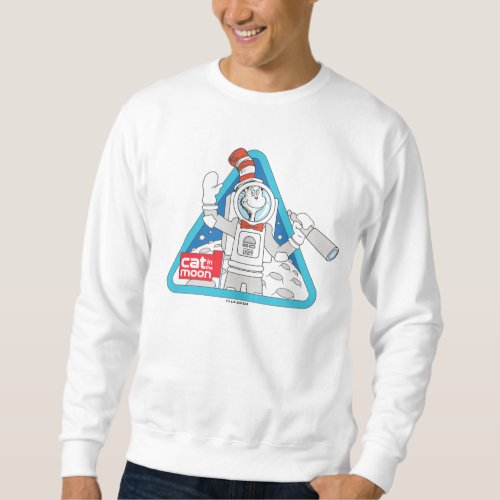 Dr Seuss  Cat in the Moon Outer Space Graphic Sweatshirt