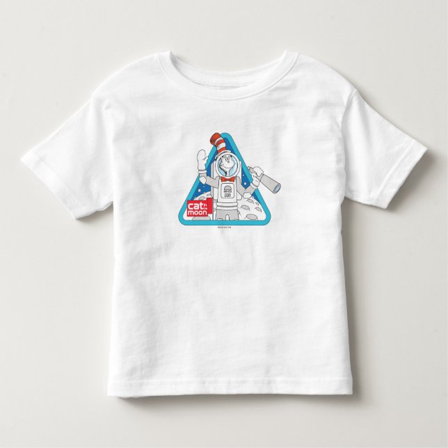 Dr. Seuss | Cat in the Moon Outer Space Graphic Toddler T-shirt (Front)